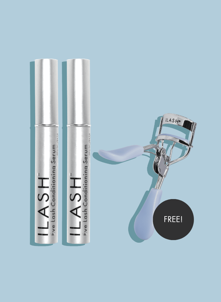 ILASH All About Lash Duo — Two 5ml Eyelash Serums with Travel Pouch