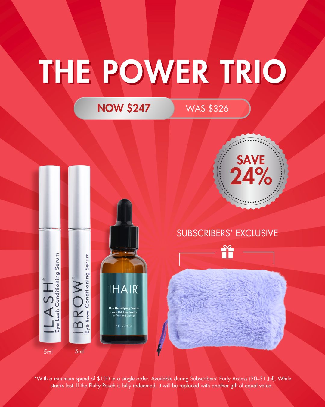 National Day Set: The Power Trio (worth $326)