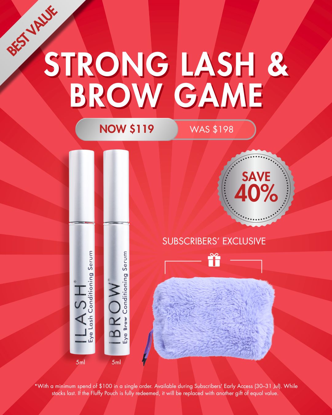 National Day Set: Strong Lash & Brow Game (worth $198)